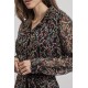 Robe longue imprimé multico