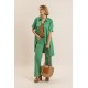 Pantalon évasé vert