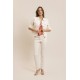 White push-up jeans