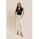 Jeans Wide Leg Weiß