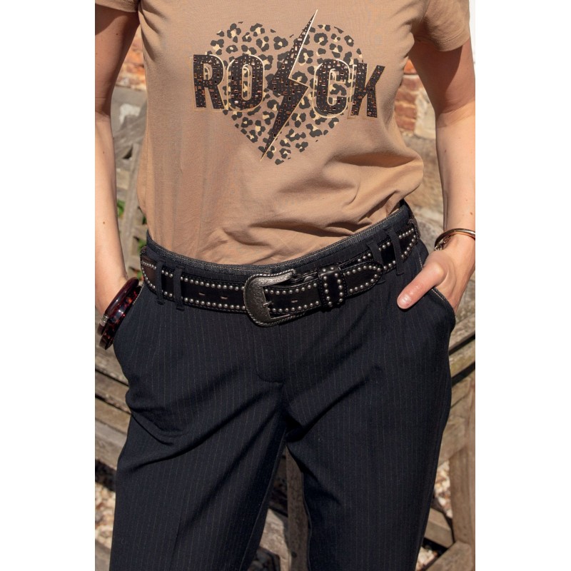 Ceinture cloutée noir