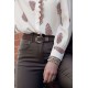Ceinture fine choco