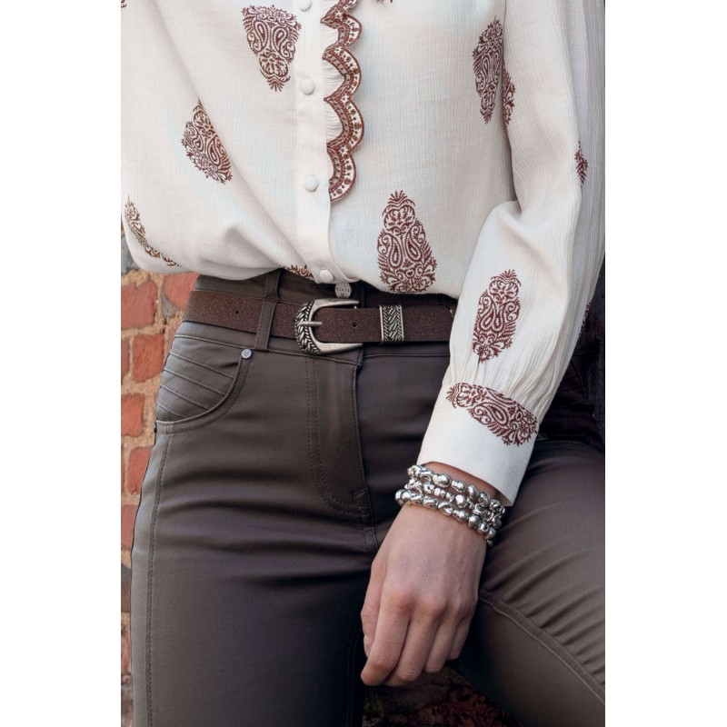 Ceinture fine choco