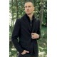 Veste costume 2 en 1 rayée navy