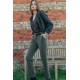Pantalon cigarette kaki