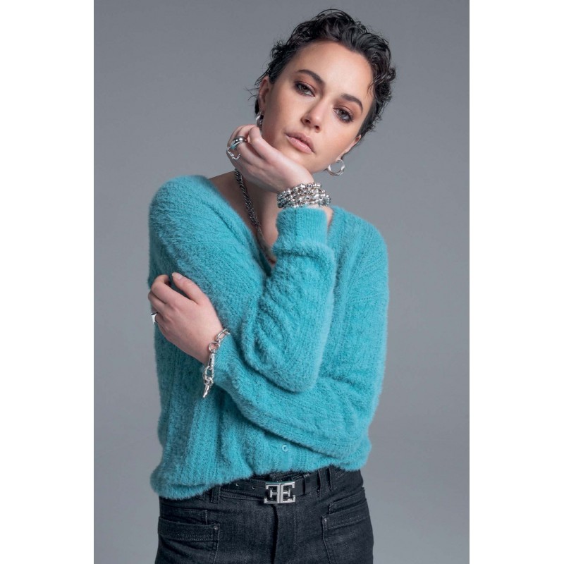 Gilet turquoise