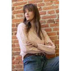 Pale pink Irish jumper