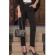 Pantalon cigarette noir