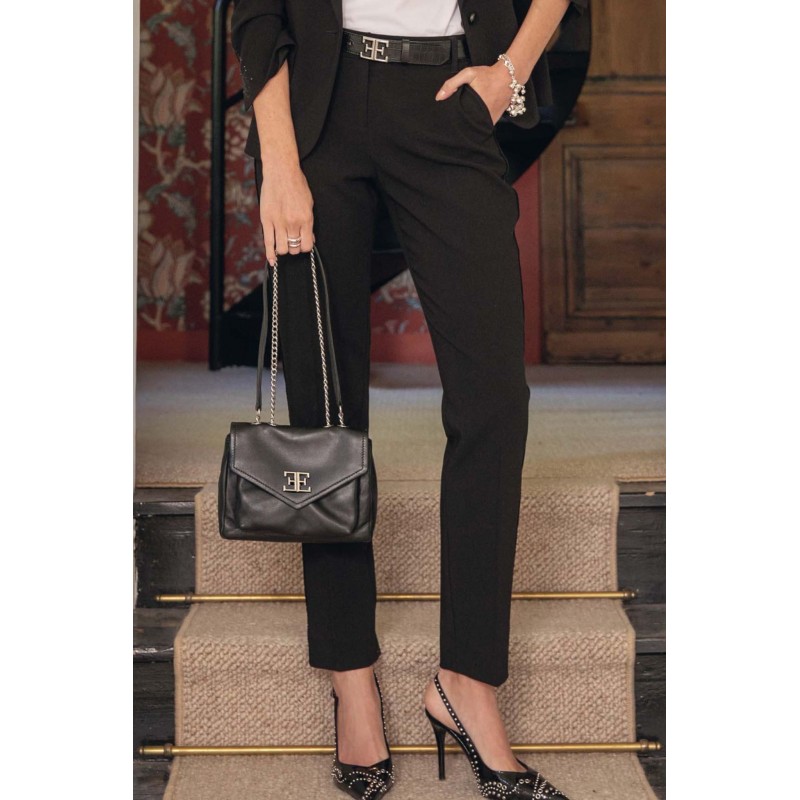 Pantalon cigarette noir