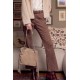 Pantalon bootcut à motif léopard