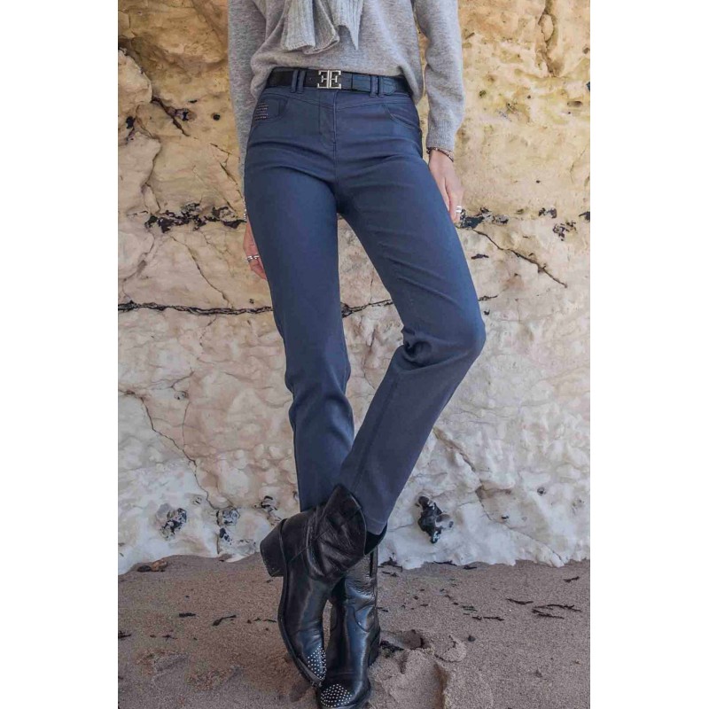 Pantalon slim bleu