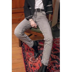 Light grey straight jeans