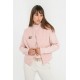 Boléro sans manche rose