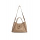 Sac cabas simili cuir beige