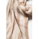 Etole imprimé zèbre beige et écru