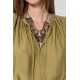 Robe courte cintrée pistache