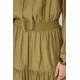 Robe courte cintrée pistache