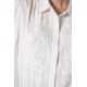 Chemise à broderie écru