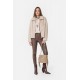 Blouson réversible beige