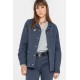Veste avec broderies bleu