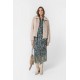Robe longue imprimé Ikat bleu et kaki
