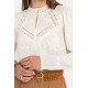 Blouse inspiration victorienne écrue