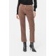 Pantalon bootcut à motif léopard