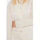 Manteau réversible écru