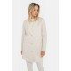 Manteau réversible écru