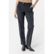 Pantalon bi-matières rayé