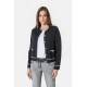 Gilet inspiration couture noir et écru