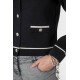 Gilet inspiration couture noir et écru