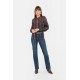 Blouse col cravate motif amérindien