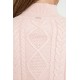 Pull irlandais rose pâle
