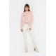 Pull irlandais rose pâle