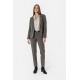 Veste tailleur à strass et clous kaki