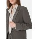 Veste tailleur à strass et clous kaki