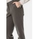 Pantalon cigarette kaki