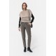 Pantalon cigarette kaki