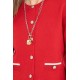 Gilet inspiration couture rouge et écru