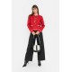 Gilet inspiration couture rouge et écru