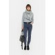 Pull col V gris