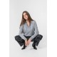 Pull col V gris