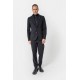 Pantalon droit rayé navy
