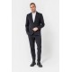 Pantalon droit rayé navy