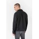 Blouson en drap de laine noir