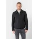 Blouson en drap de laine noir