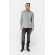 Chemise à motif floral gris