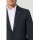 Veste costume 2 en 1 rayée navy