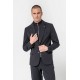Veste costume 2 en 1 rayée navy